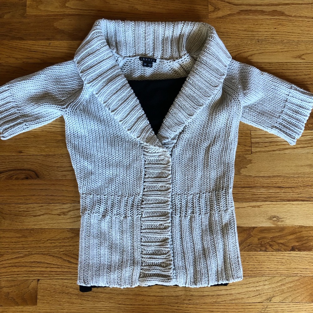 Theory short sleeve cardigan